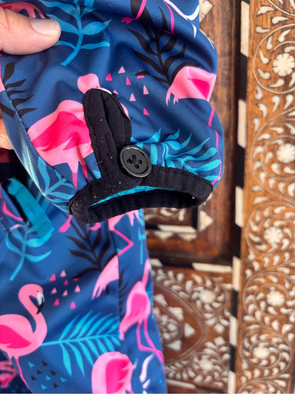 Aquadash Swim Parka in Flamingo and Blue - Picture 4 of 8